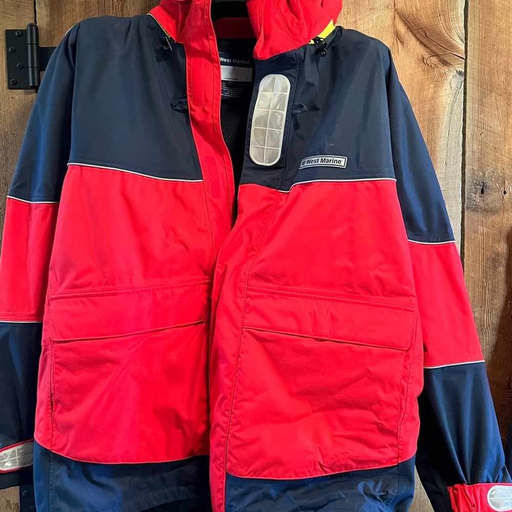 Great Atlantic Red and Navy Outdoor Jacket